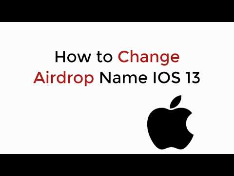 How to Change Airdrop Name IOS 13