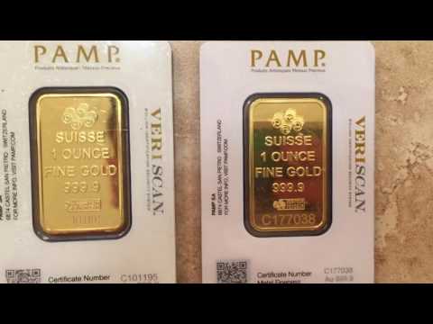 BEWARE OF FAKE PAMP 1oz GOLD BARS on eBay!