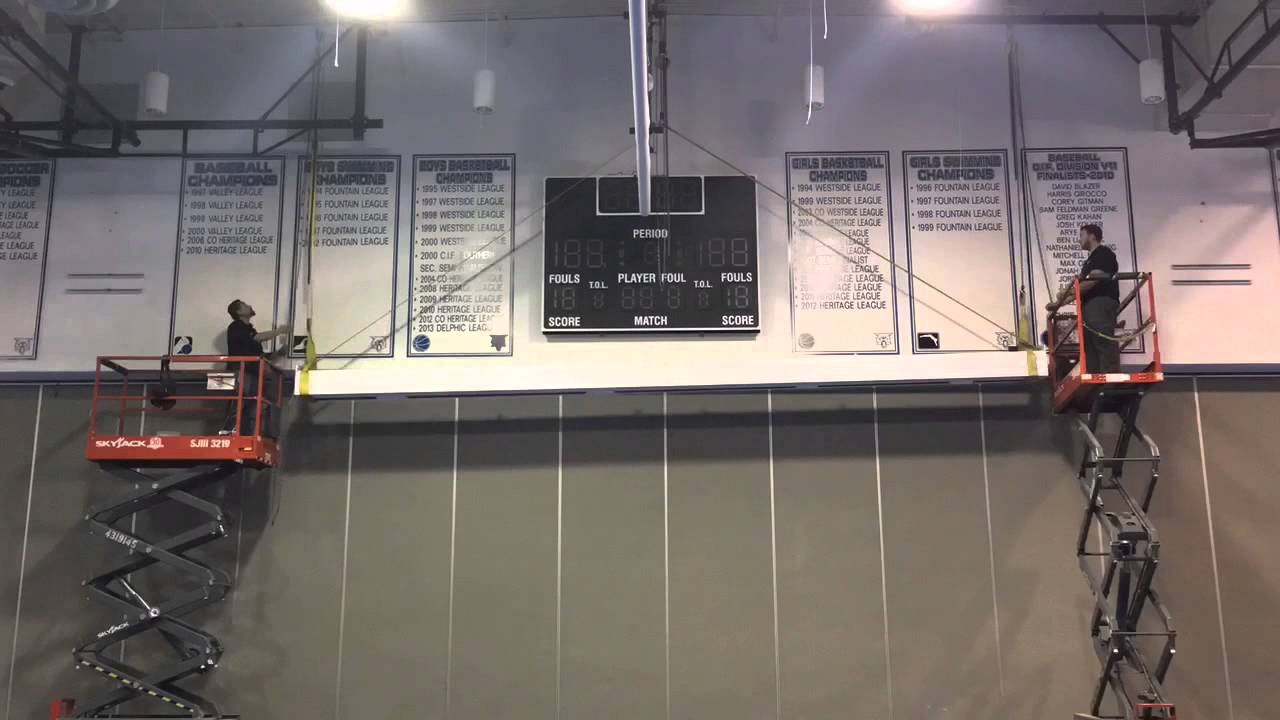 CCS Installs a Massive Draper Screen