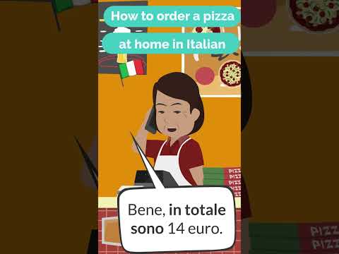 Como pedir uma pizza 🍕 em casa em italiano