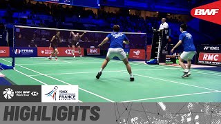 Download lagu Gideon/Sukamuljo and Ko/Shin on court to contend the title at the YONEX French Open 2021 mp3