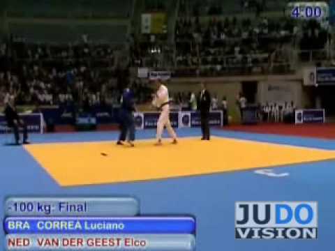 JUDO 2009 GS Rio de Janeiro: Luciano Correa (BRA) - Elco van der Geest (BEL)