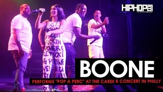 Cardi B Brings out Boone to Perform &quot;Pop A Perc&quot; at her &quot;Underestimated&quot; Tour in Philly