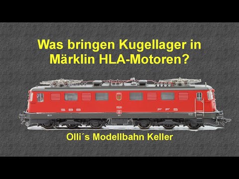 What are the benefits of ball bearings in Märklin HLA motors?