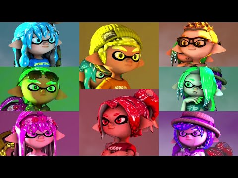 All Splat Warriors Idle Animations