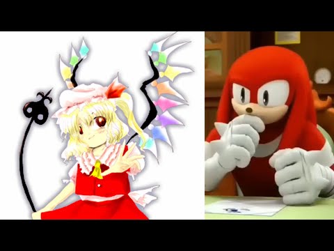Knuckles rates Touhou girls