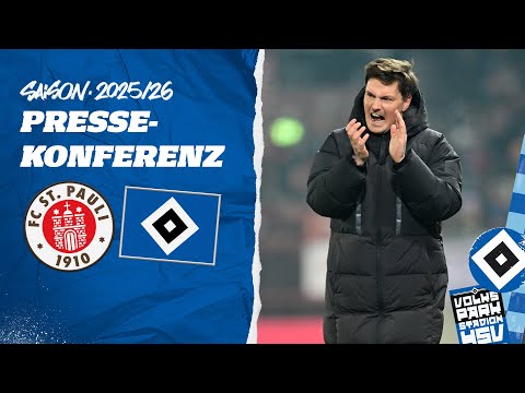 "NEHMEN DEN PUNKT MIT, AUCH WENN WIR UNZUFRIEDEN SIND" | Matchday-Presskonferenz | HSV vs. St. Pauli
