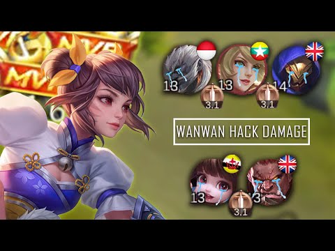 WANWAN DAMAGE HACK ENEMY AUTO SHOCKED (MUSUH AUTO KAGET) - MOBILE LEGENDS