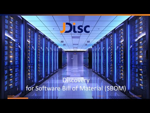 Software Bill of Material for Discovery