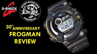 G Shock Frogman 30th Anniversary GW-8230B-9AER Solar Dive Master of G Watch Review