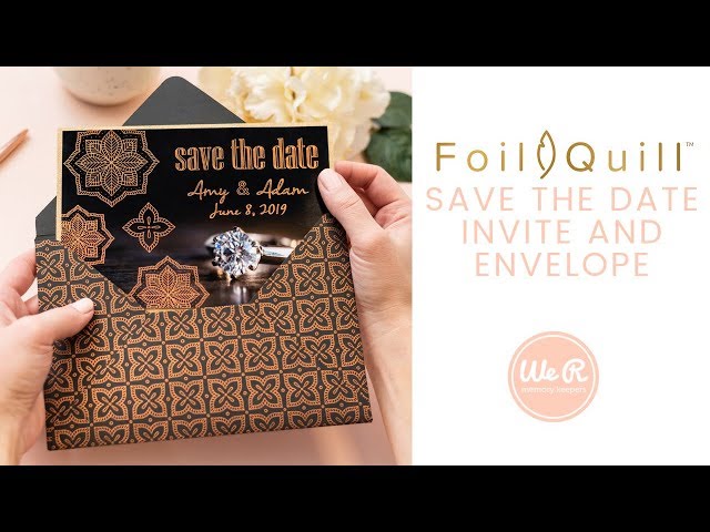 Video Teaser für Foil Quill Save The Date Invite and Envelope by We R Memory Keepers