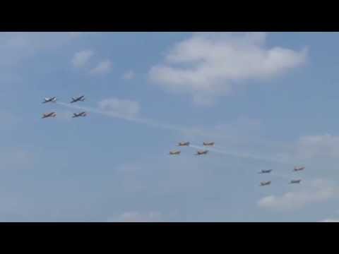 T-6 Texan Flyover at Thunder Over Michigan Air Show