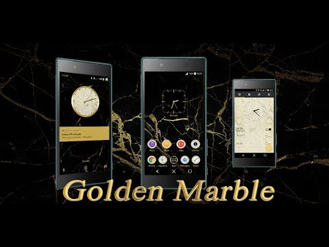 Golden Marble Theme for Xperia Video