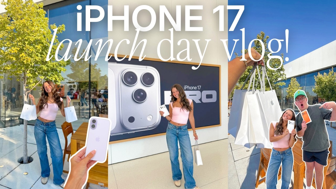 buying the NEW iphone 17 at the apple store!! *chaotic apple store vlog & iPhone 17 pro max pickup!*