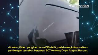 Pengendara Mobil di Tangerang Ditilang Lantaran Bawa Sepeda