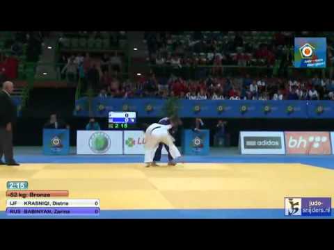 Judo 2013 European Championships Juniors Sarajevo: Krasniqi (IJF) - Babinyan (RUS) [-52kg] bronze