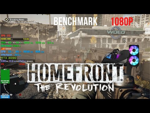 Homefront The Revolution RTX 3090 Gigabyte AORUS WATERFORCE Benchmark  Ryzen 5800x 1080p