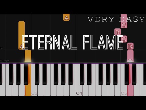 Eternal Flame - Atomic Kitten piano tutorial