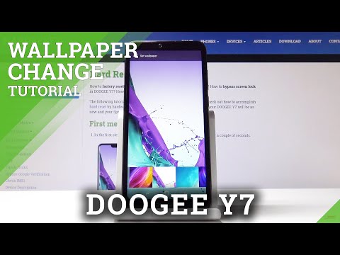 DOOGEE Y7 How to Change Wallpaper