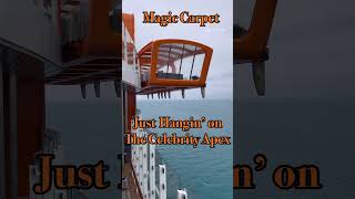 Just Hangin’- Celebrity Apex Magic Carpet #celebritycruises #travel #cruiselife #shorts