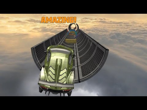 Impossible Stunt Car Tracks 3D: Blue Car Driving Stunts All Levels  - Android GamePlay 2021