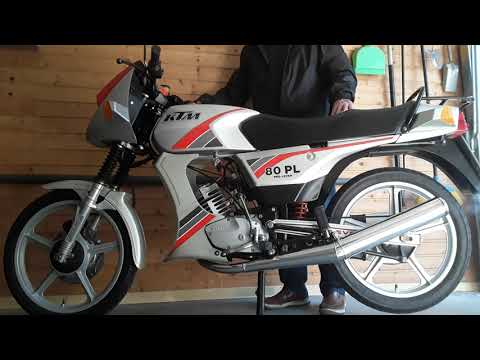 KTM 80 PL Moped / Kleinkraftrad - Motor im Leerlauf