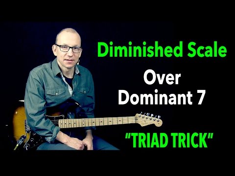 Diminished Scale over Dominant 7 - using a TRIAD - Q & A with Robert Renman
