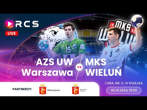 1 LIGA GR.C: AZS UW WARSZAWA vs MKS WIELUŃ | 4.KOLEJKA | Piłka Ręczna