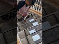 Installing Stair Treads (Rugs) || DIY || double sided carpet rug glue works amazingly