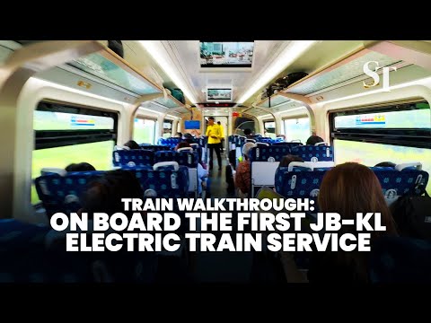 Train walkthrough: On board the first Johor Bahru - Kuala Lumpur ETS (Electric Train Service)
