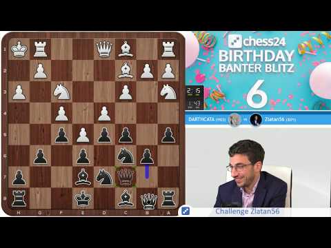 GM Laurent Fressinet | chess24's 6th Birthday Banter Blitz