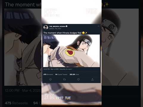 Neji’s reaction😮😆 || Naruto || #naruto #anime #neji #hinata