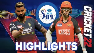 𝗿𝗰𝗯 𝘃𝘀 𝘀𝗿𝗵 - Royal Challengers Bangalore vs Sunrisers Hyderabad Match Highlights IPL 15 Cricket 22