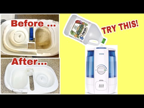 How to clean a humidifier naturally with vinegar/ Get rid of mineral deposits/ EASY & FAST!