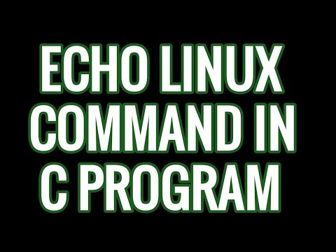 Echo Linux Command In C Program Echo Command Using C