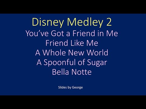 Disney   Disney Medley 2  karaoke
