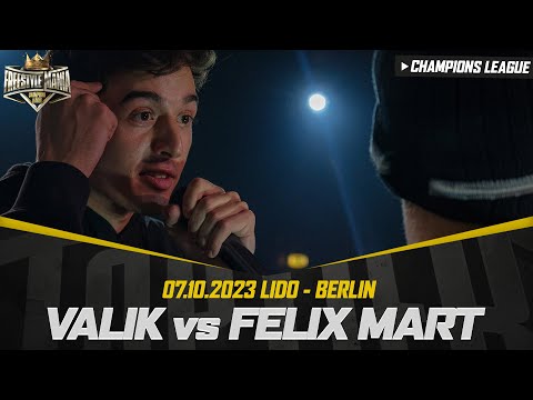FINALE | VALIK vs. FELIX MART | Freestylemania Champions League | Toptier Takeover, 07.10.2023