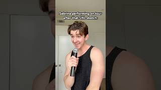 DIRECT FROM DOMINGO 🗣️ #snl #sabrinacarpenter #arianagrande #shortnsweettour #comedy