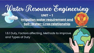 1.6.1 Duty, Factors affecting, Methods to improve, and Types of Duty | CE(A)603 |
