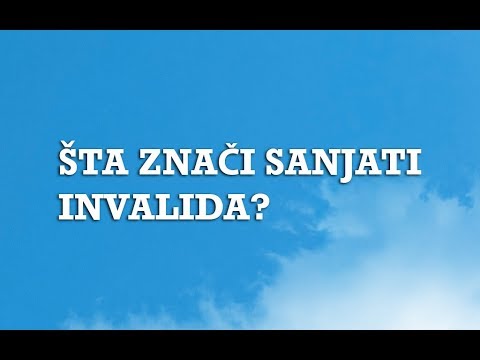 Sanjarica | Sanovnik | Šta znači sanjati Invalida