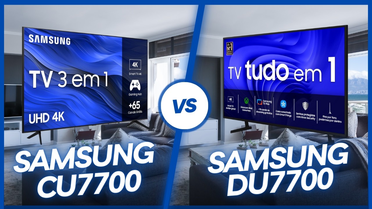 ⭐️ Smart TV 50” SAMSUNG CU7700 ou DU7700 | Melhor Smart TV 50 Polegadas Crystal 4K SAMSUNG