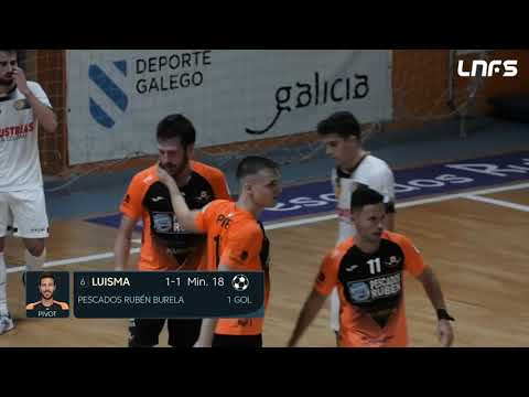 Gol Luisma (1-1) Pescados Ruben Burela - Industrias Santa Coloma. J1, 1Div. LNFS