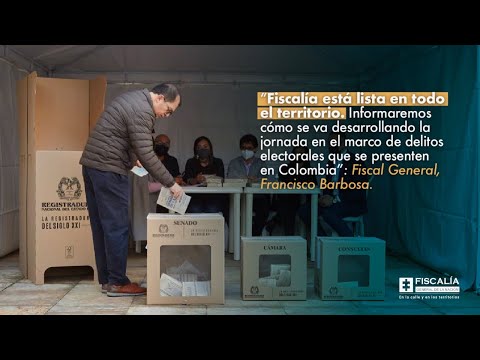 Fiscal Francisco Barbosa: Informaremos cómo se desarrolla jornada en el marco de delitos electorales