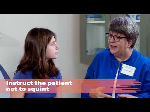 Patient Screening Using Established Protocol: Measure Visual Acuity with the Snellen Chart