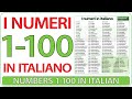 Numbers 1 100 In Italian I Numeri Da 1 A 100 In Italiano