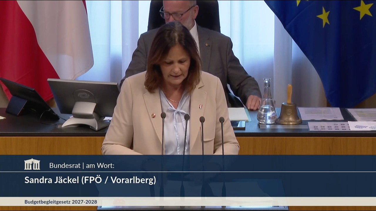 Sandra Jäckel - Budgetbegleitgesetz 2027-2028 - 16.7.2026