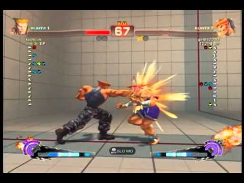 SSF4: kyotojin (Guile)  VS  geara2010 (Adon)