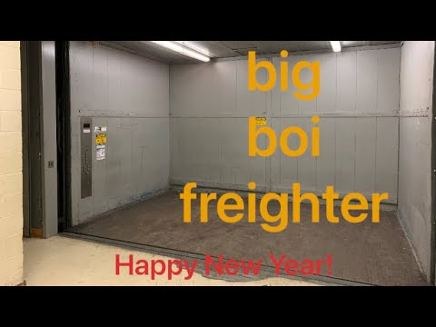 Last Video of 2022! EPIC MOTOR! Modded 1959 ? Traction Freight elevator at Metrotown in Burnaby, BC