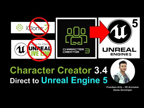Character Creator 3.4 direct to Unreal Engine 5 Early Access - Full Tutorial 2022 March