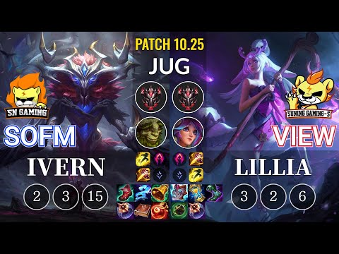 SN SofM Ivern vs SG-S View Lillia Jungle - KR Patch 10.25